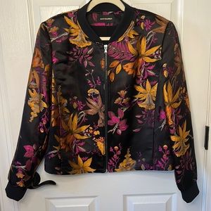 Kobi Halperin Silk Floral Print Evening Jacket (XL)